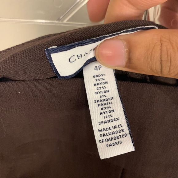 Charted Club Cambridge Slim Brown Pants - Picture 4 of 4